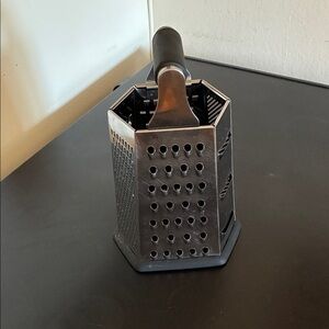 Box Grater with Black Handle